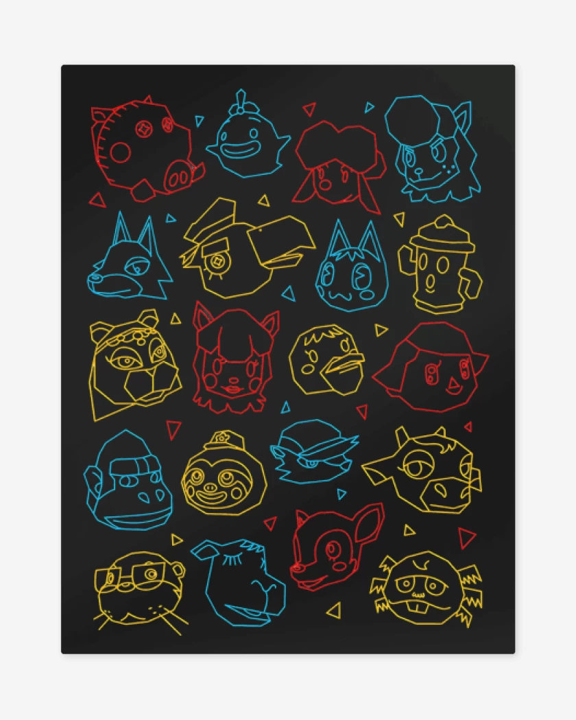 Print metalico Animal Gang II
