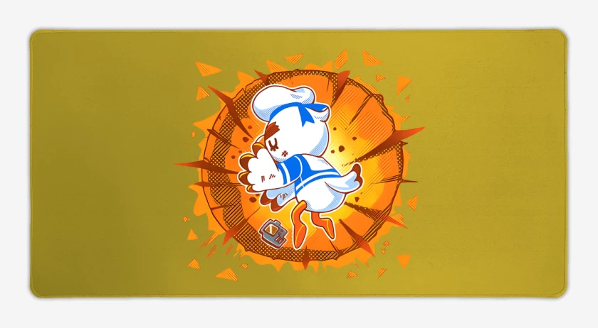 Mouse pad Gamer Amarillo de Gulliver Yamcha