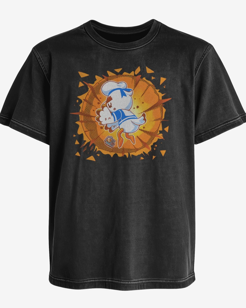 Polera desgastada Negro de Gulliver Yamcha