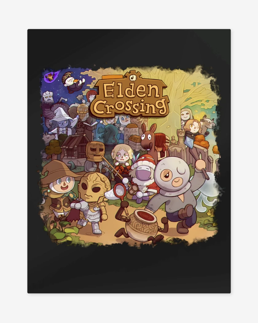 Print metalico Elden Crossing 