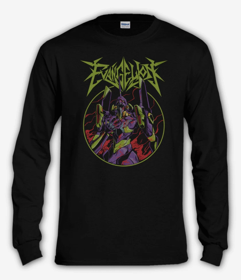 Polera manga larga Negro de Eva 001