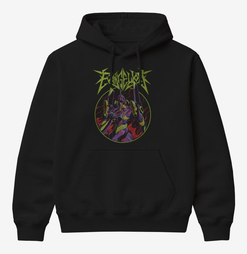 Poleron Canguro básico Negro de Eva 001