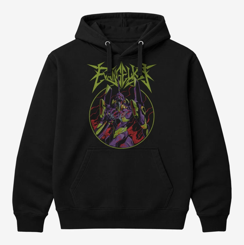 Polerón Canguro Negro de Eva 001