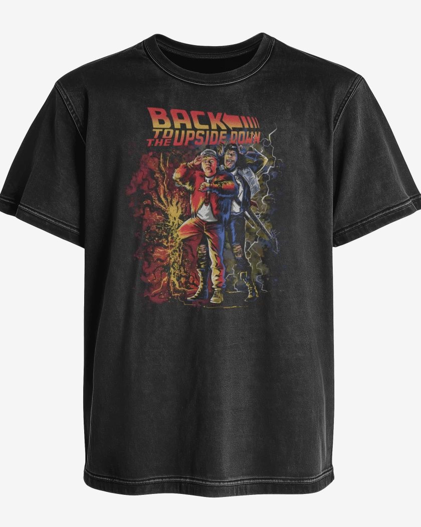 Polera desgastada Back to the Upside Down