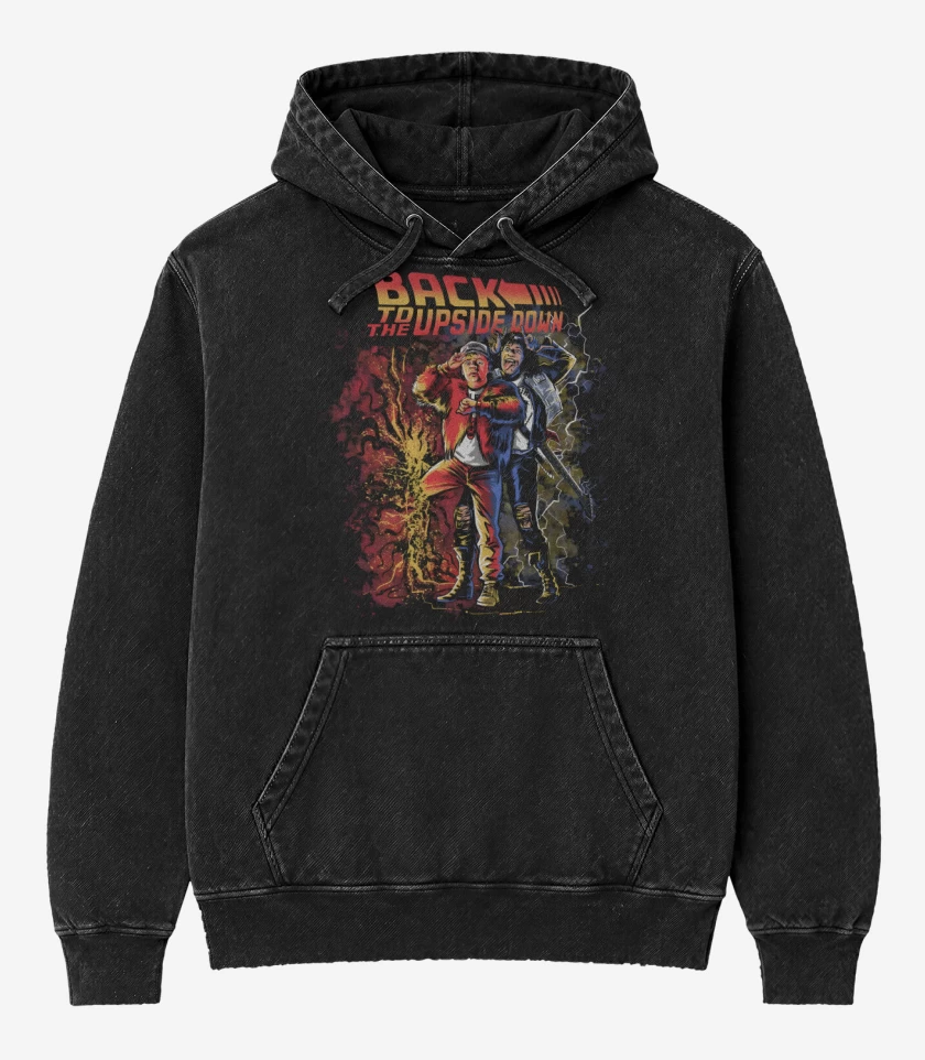 Poleron Canguro Acid Wash Back to the Upside Down
