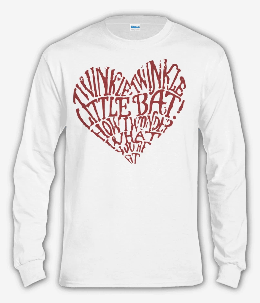 Polera manga larga Blanco de Corazon Alice