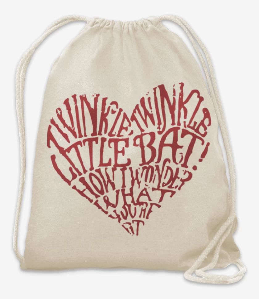 Mochila Blanco de Corazon Alice