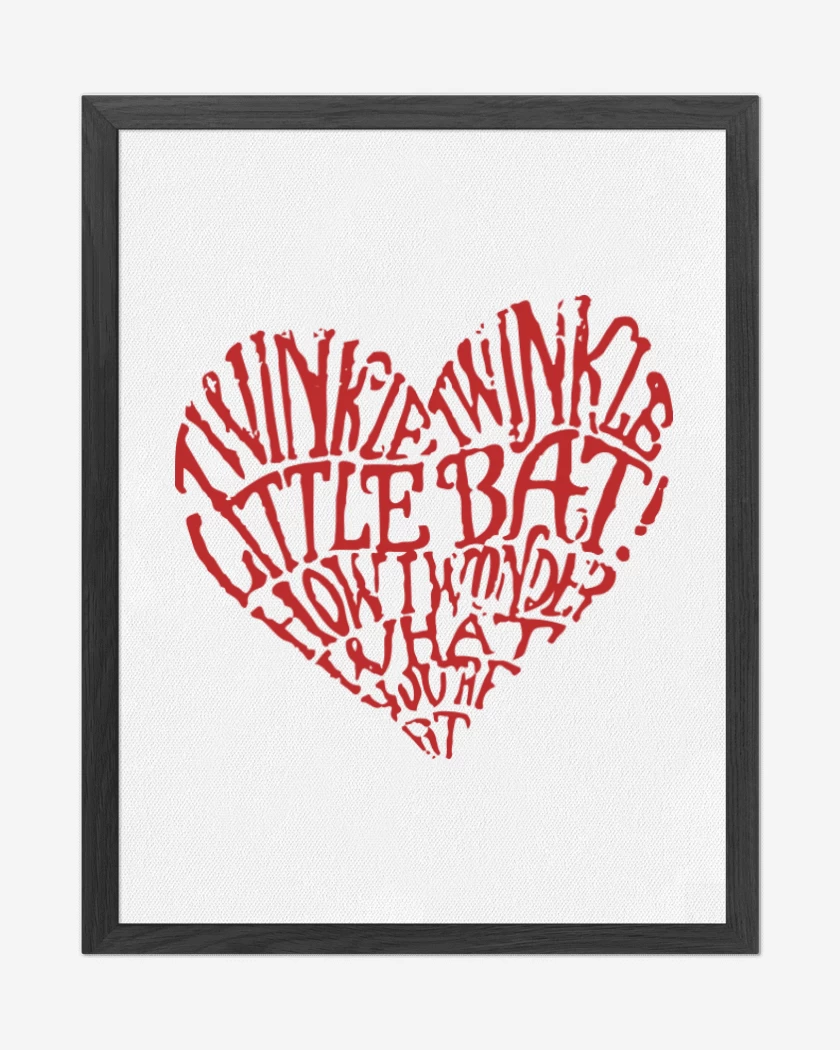 Cuadro decorativo Blanco de Corazon Alice