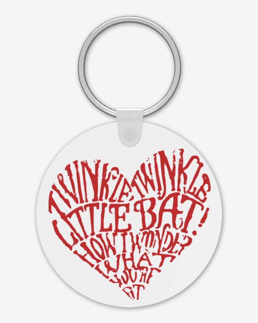 Llavero Blanco de Corazon Alice
