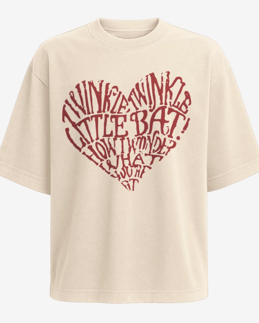 Polera Oversize Beige de Corazon Alice