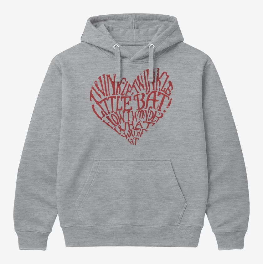 Polerón Canguro Gris Melange de Corazon Alice