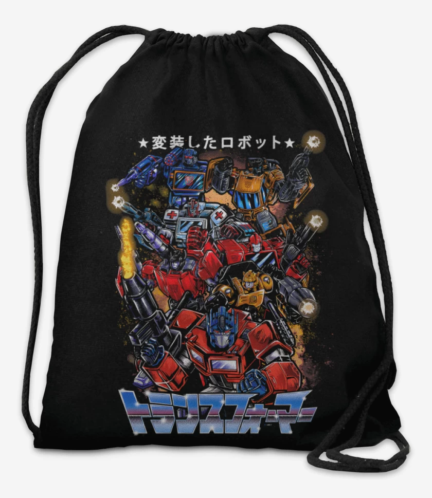Mochila Negro de Escuadrón Autobots