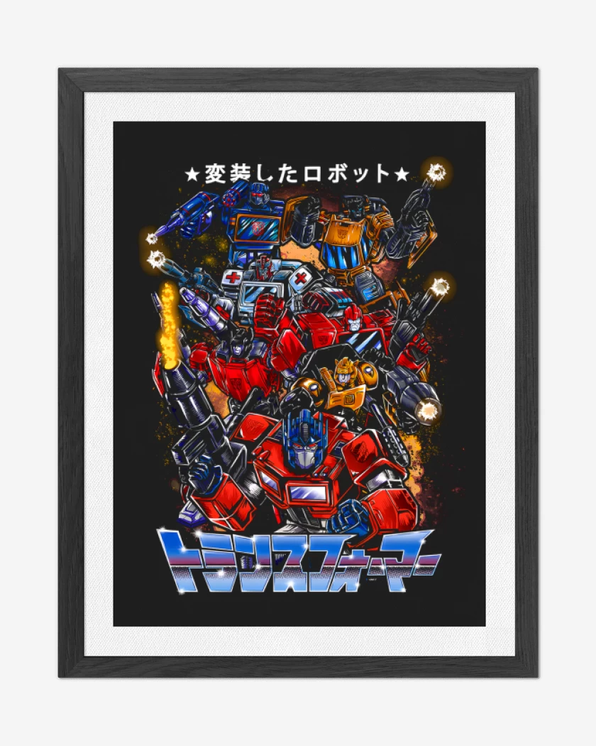 Cuadro decorativo Escuadrón Autobots