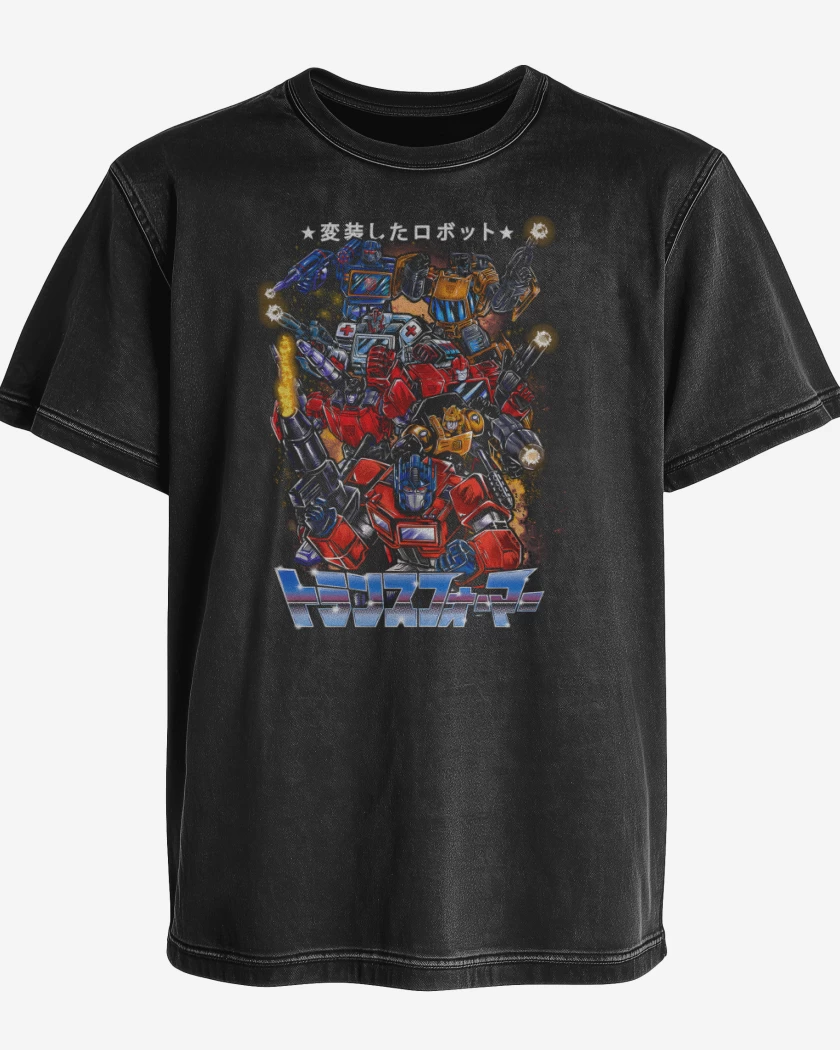 Polera desgastada Escuadrón Autobots