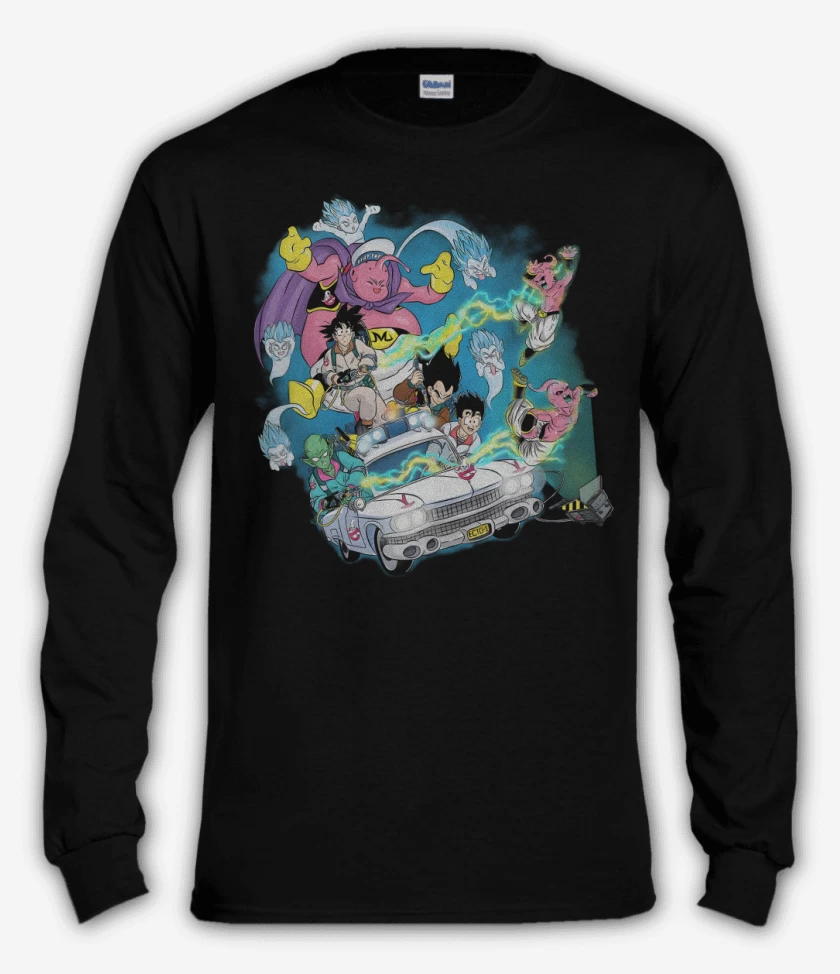 Polera manga larga Negro de Los Cazaboos