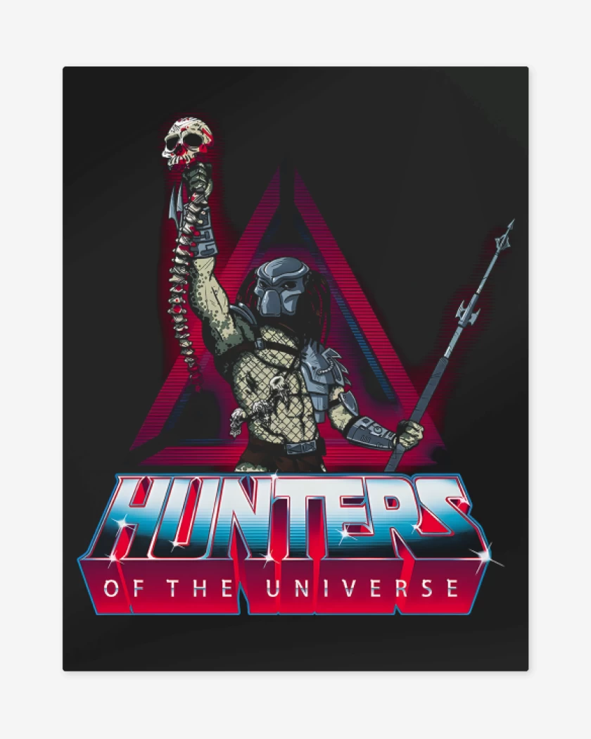 Print metalico Hunters of the Universe