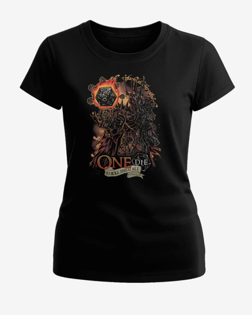 Polera de Mujer Negro de The Lord of the RPG