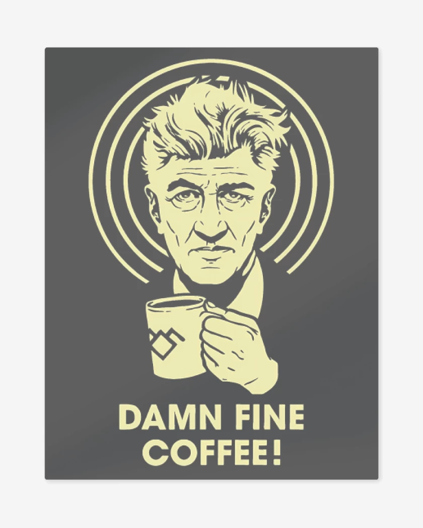 Print metalico Carbon de Lynch Coffee