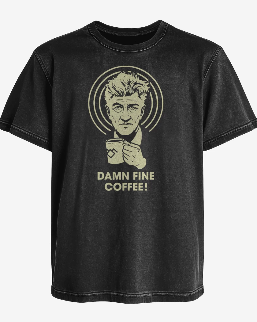 Polera desgastada Negro de Lynch Coffee
