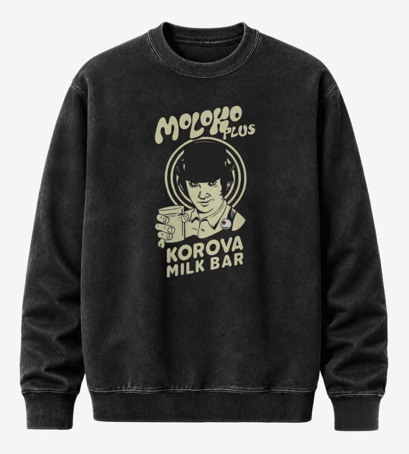 Poleron Polo Acid Wash Negro de Korova Milk
