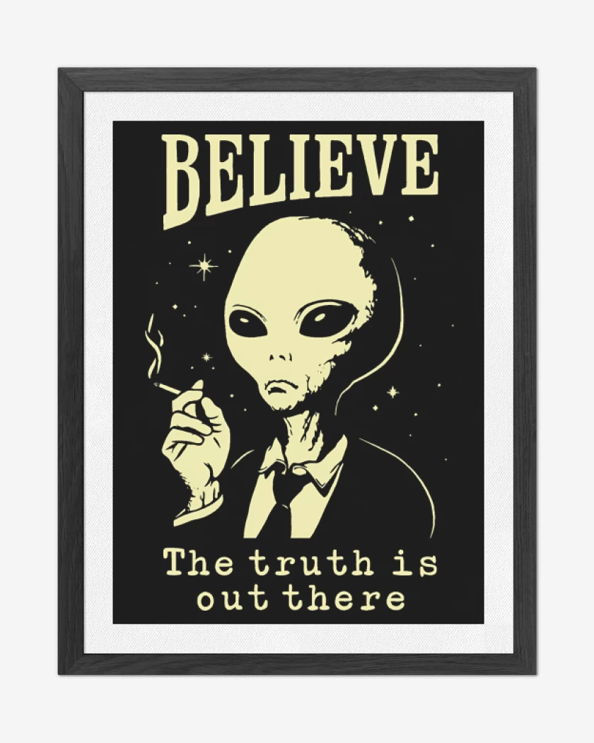 Cuadro decorativo Negro de Believe The Truth