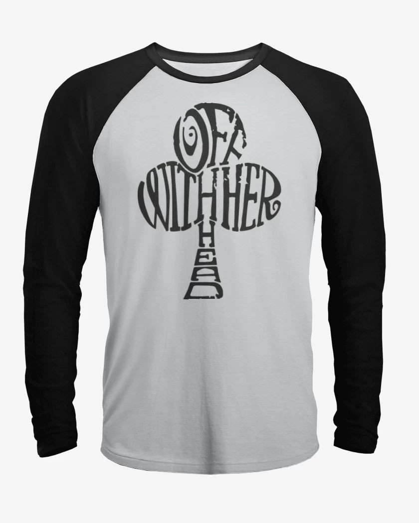 Polera Raglan Blanco / Negro de Trebol Alice