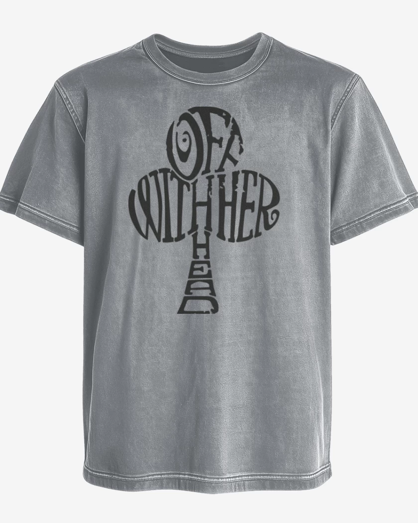 Polera desgastada Gris Melange de Trebol Alice