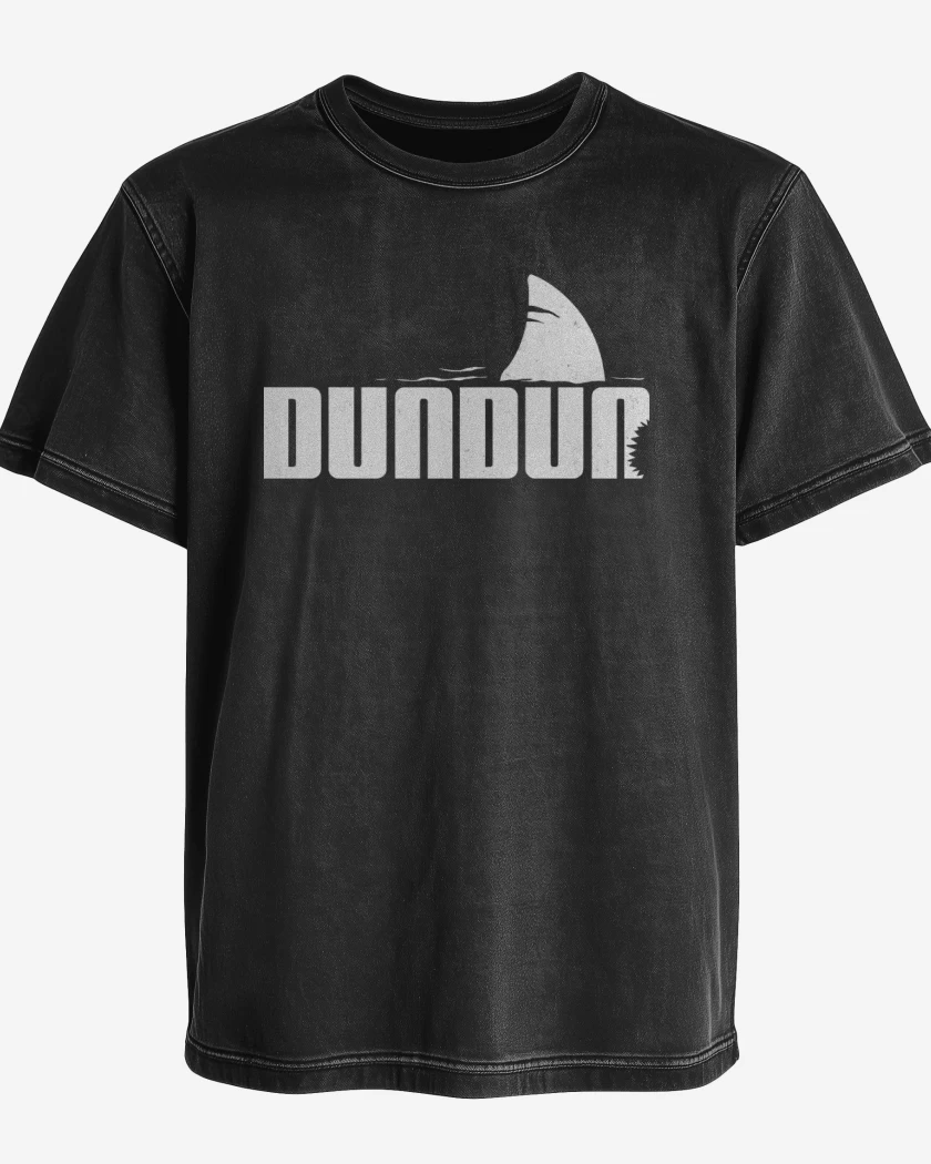 Polera desgastada Negro de Dun Dun