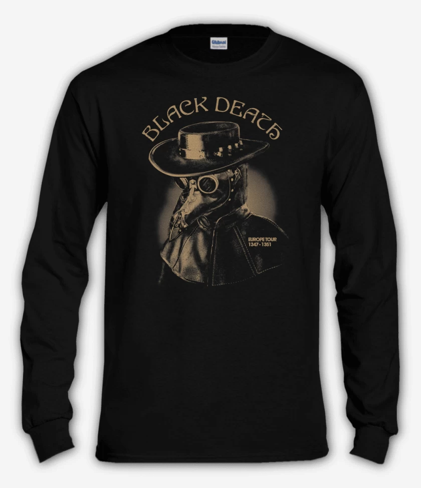 Polera manga larga Negro de Black Death 