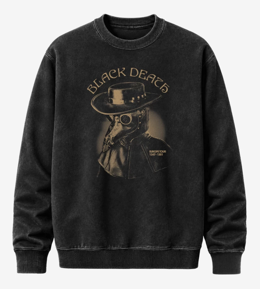 Poleron Polo Acid Wash Black Death 