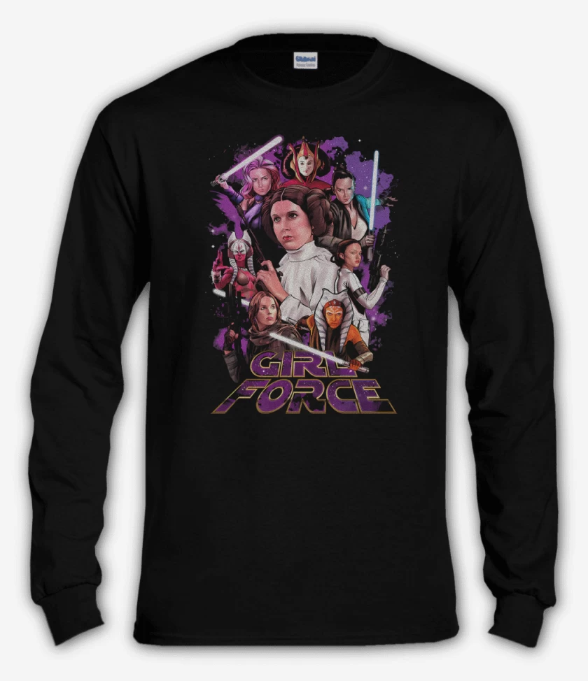 Polera manga larga Negro de Girl Force