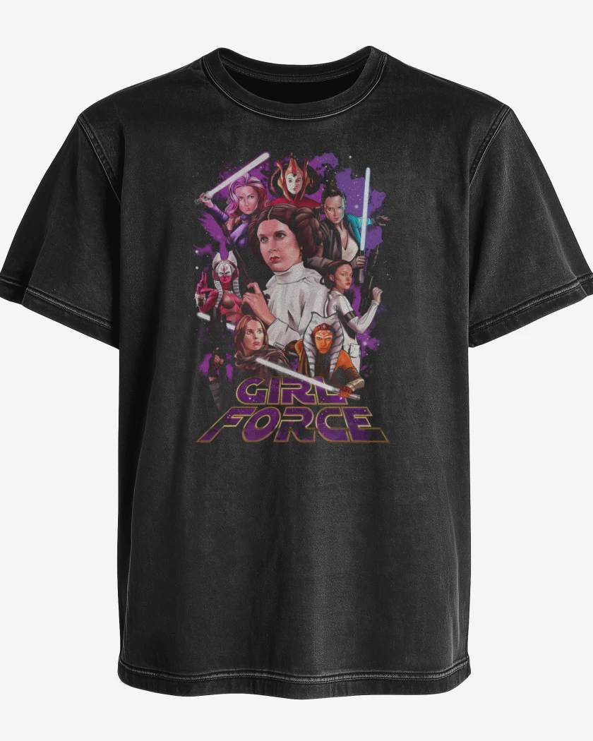 Polera desgastada Girl Force