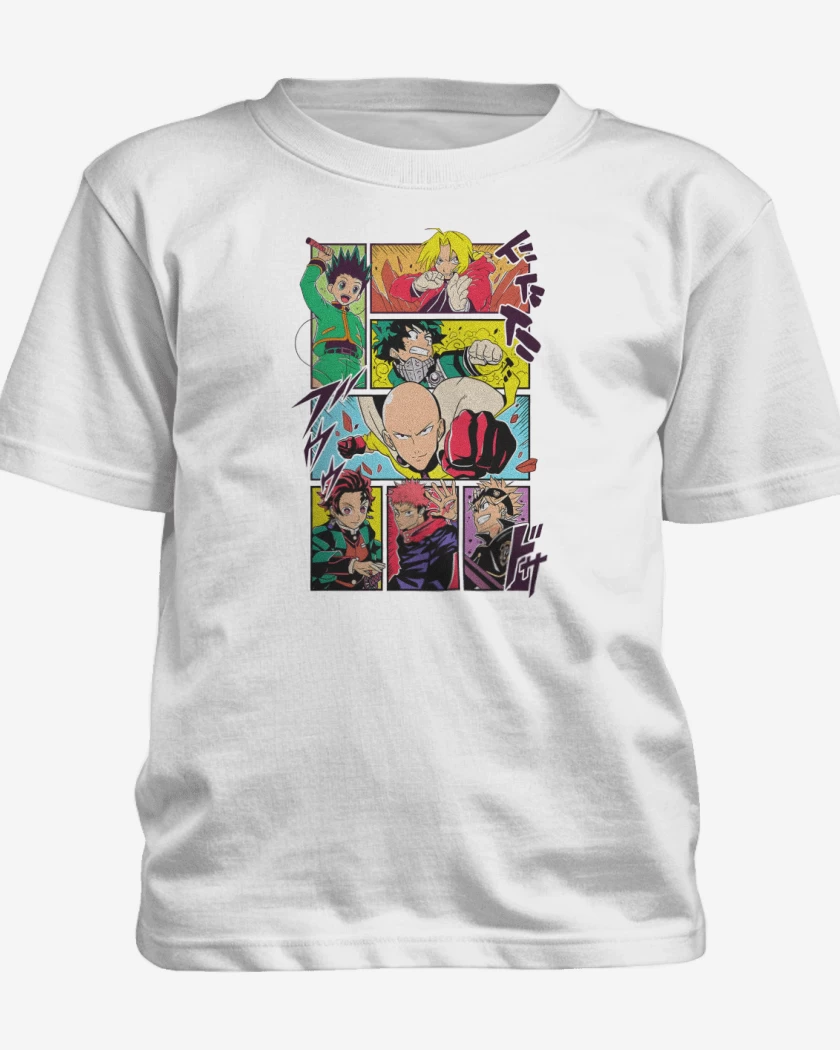 Polera de niño Héroes Shonen