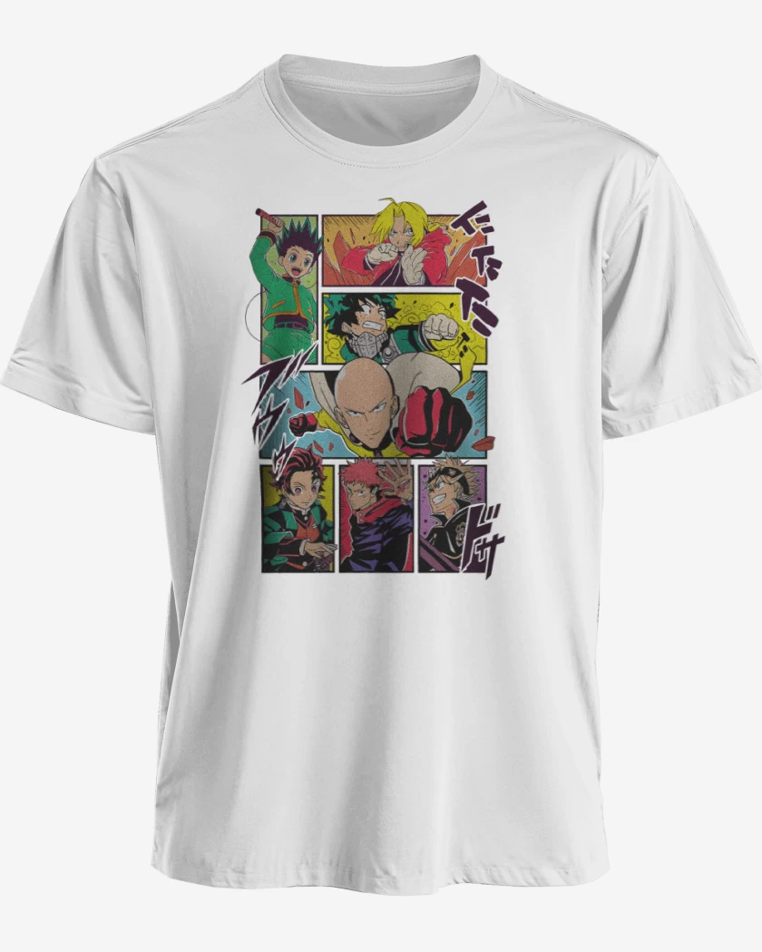Polera Héroes Shonen