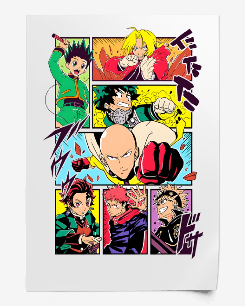 Print Héroes Shonen