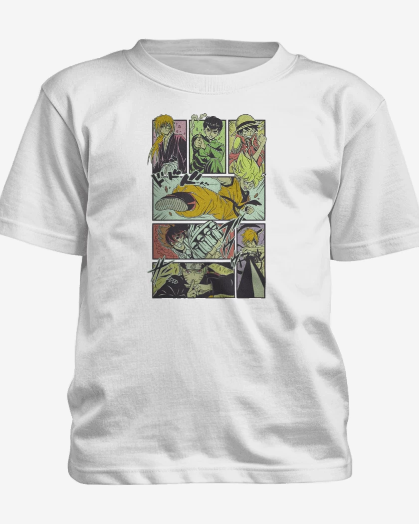 Polera de niño Blanco de Leyendas Shonen