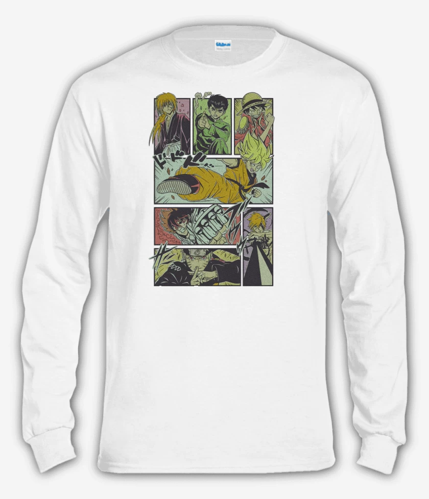 Polera manga larga Leyendas Shonen
