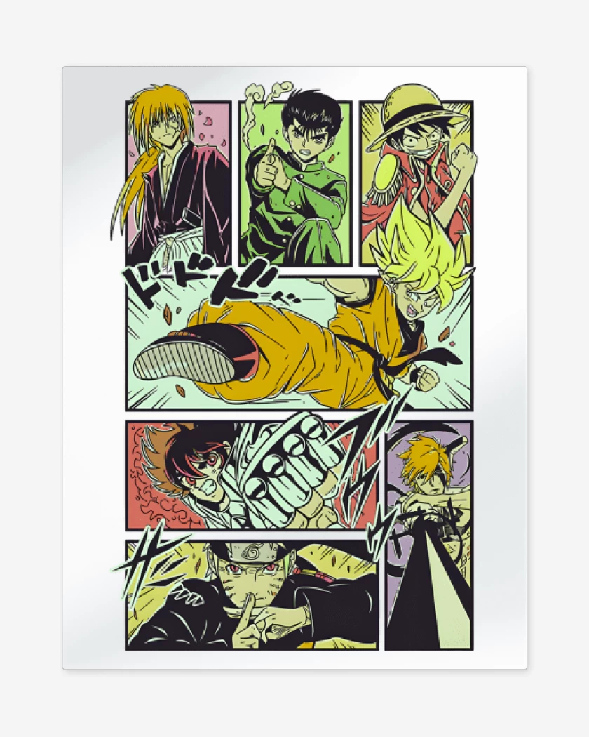 Print metalico Leyendas Shonen