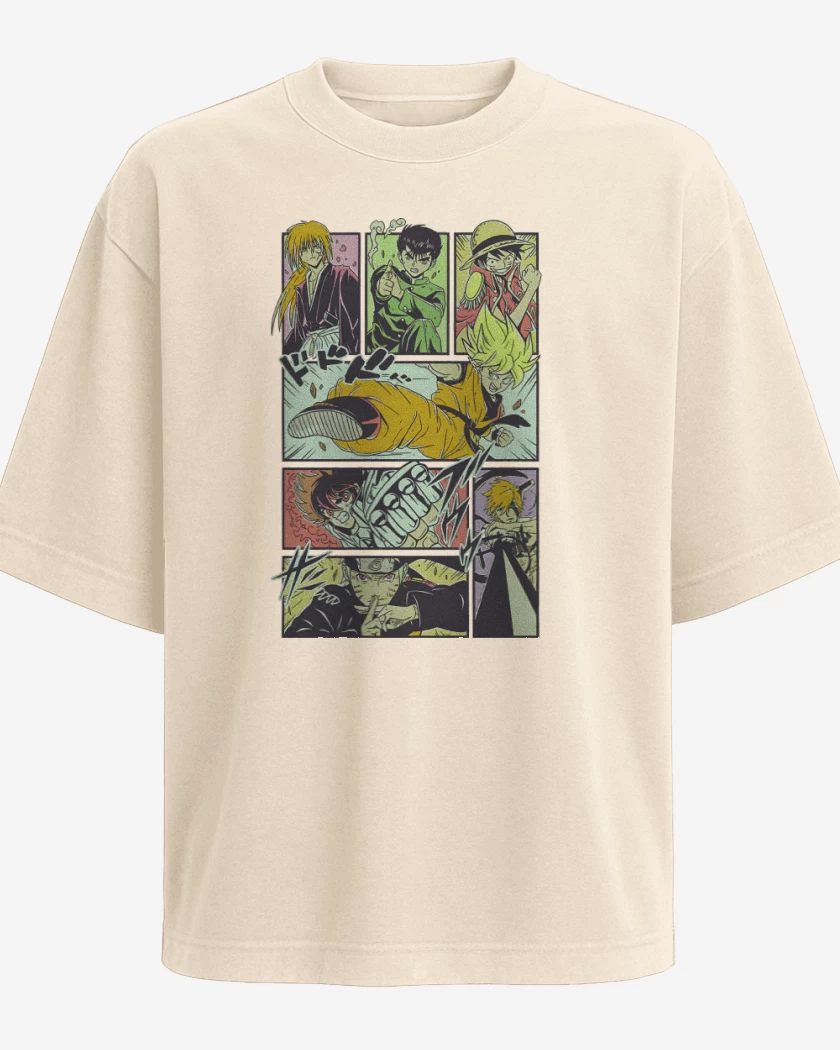 Polera Oversize Leyendas Shonen