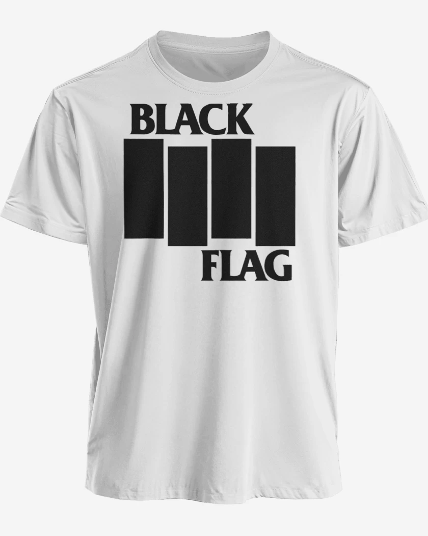 Polera premium Blanco de Black Flag