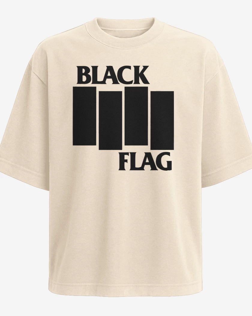 Polera Oversize Beige de Black Flag