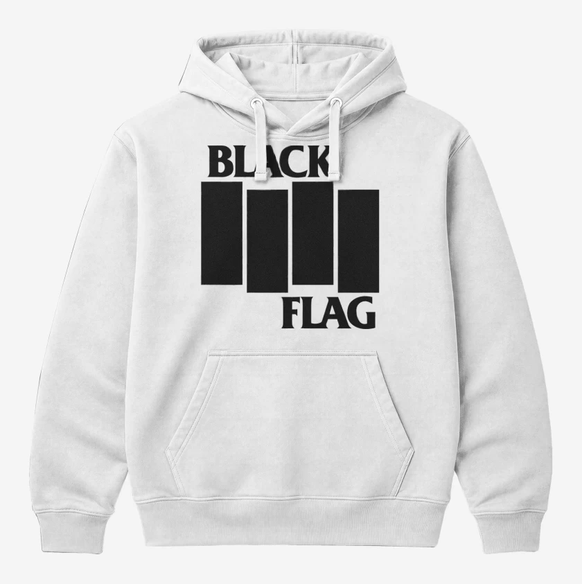 Polerón Canguro Blanco de Black Flag