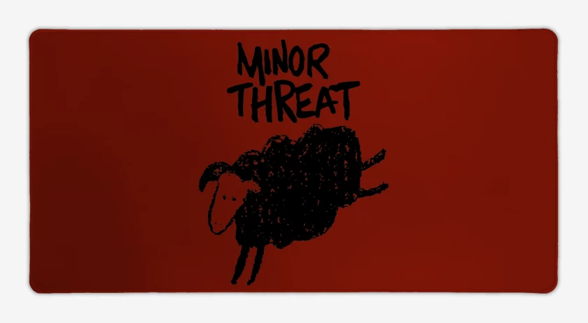 Mouse pad Gamer Rojo de Minor Threat 