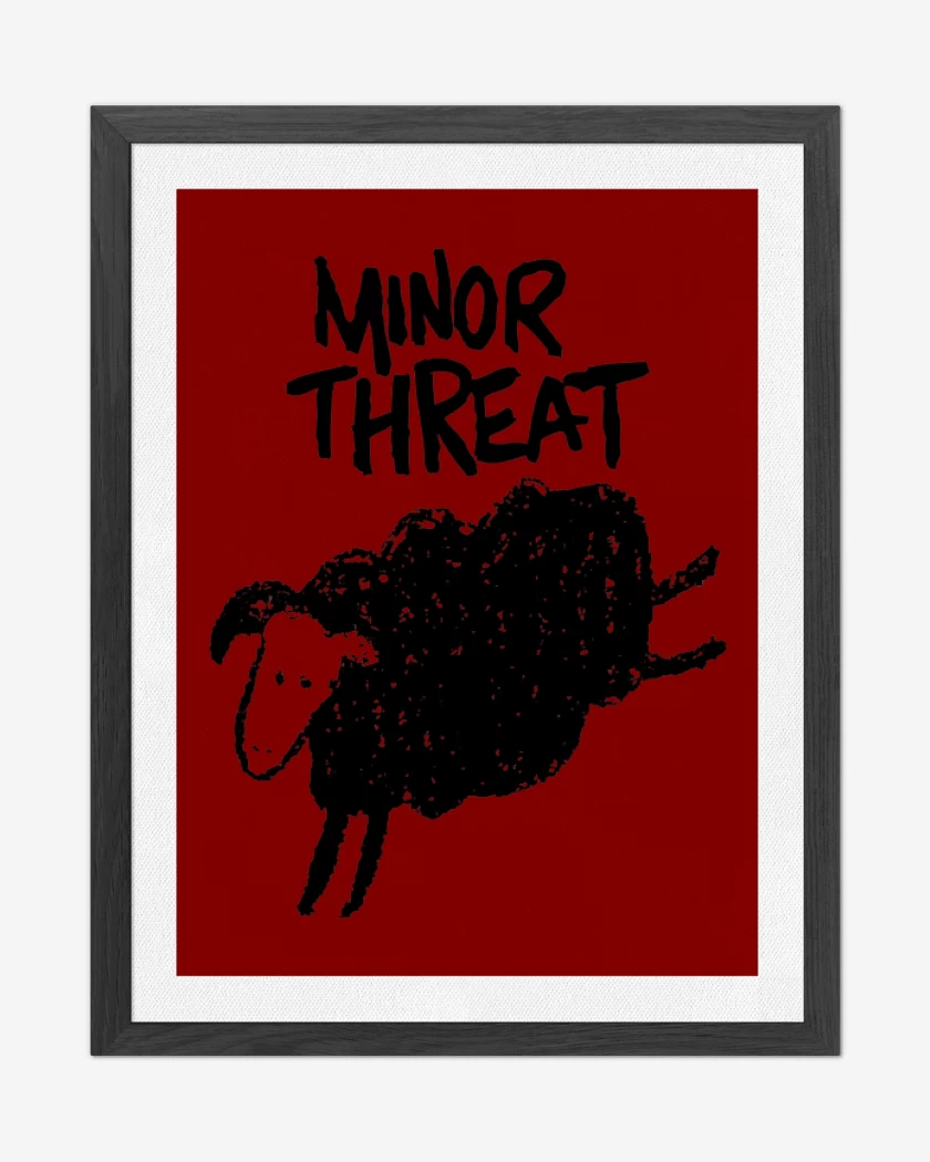 Cuadro decorativo Rojo de Minor Threat 