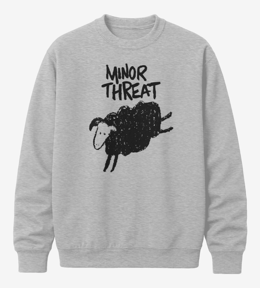 Poleron polo Gris Melange de Minor Threat 