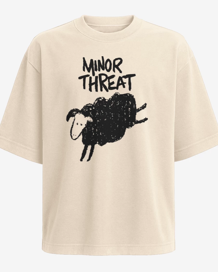 Polera Oversize Beige de Minor Threat 
