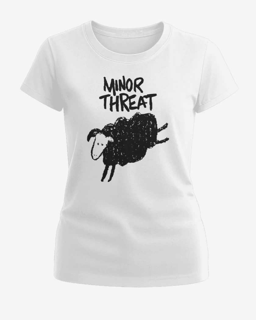 Polera de Mujer Blanco de Minor Threat 