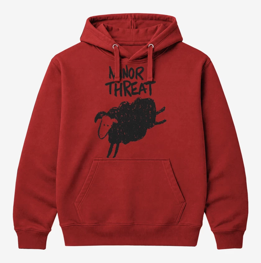 Polerón Canguro Rojo de Minor Threat 
