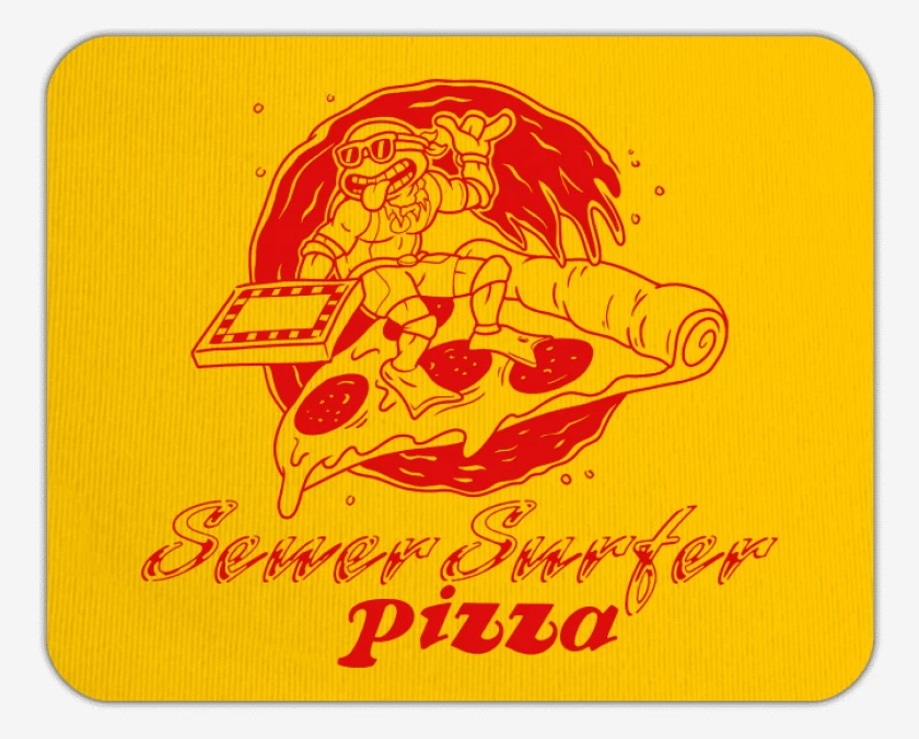 Mousepad Surfer Ninja Pizza