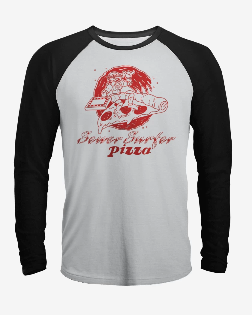 Polera Raglan Surfer Ninja Pizza